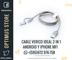 Cable para iPhone y Android micro usb
