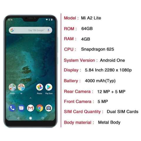 Xiaomi mi a2 lite 64 gb Xiaomi mi a2 lite 64 gb
